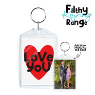 Photo Love You Keyring
